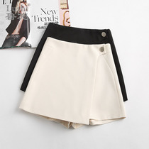 Shorts Women Summer Loose High Waist 2022 New Broadleg A Pair Of Pants Skirt Suit Shorts Summer Irregular Skirt Pants