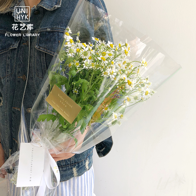 Thickening Opp Transparent Multibranch Bouquet Bag Flowers Wrapping Paper Flower Shop Single Rose Bag Flower Bag