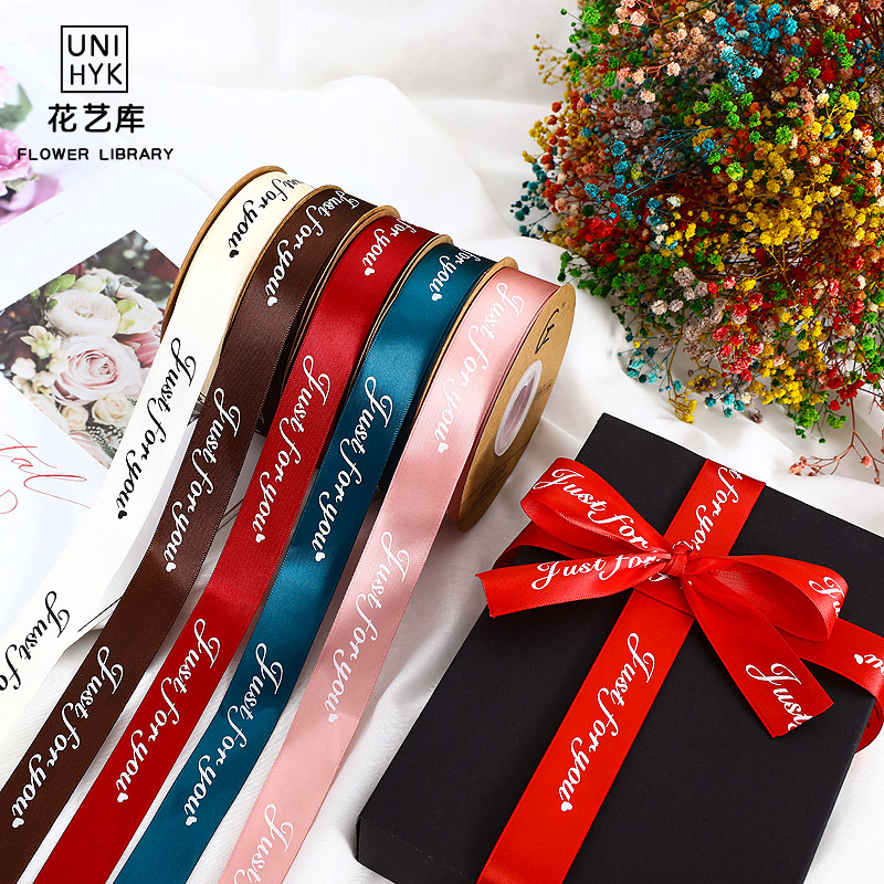 English letter Ribbons Flowers Gift Wrapping Ribbons Gift Gift Boxes Decorative ribbons Flower shop Tie Flower bags Damask Ribbons