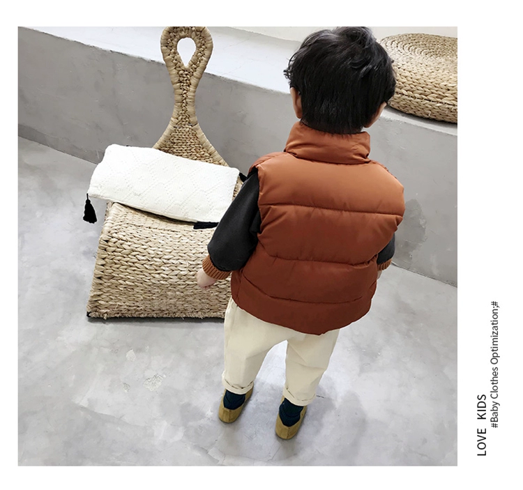 1 bộ vest cotton cho bé mùa thu và mùa đông áo gile bé gái hàng độc