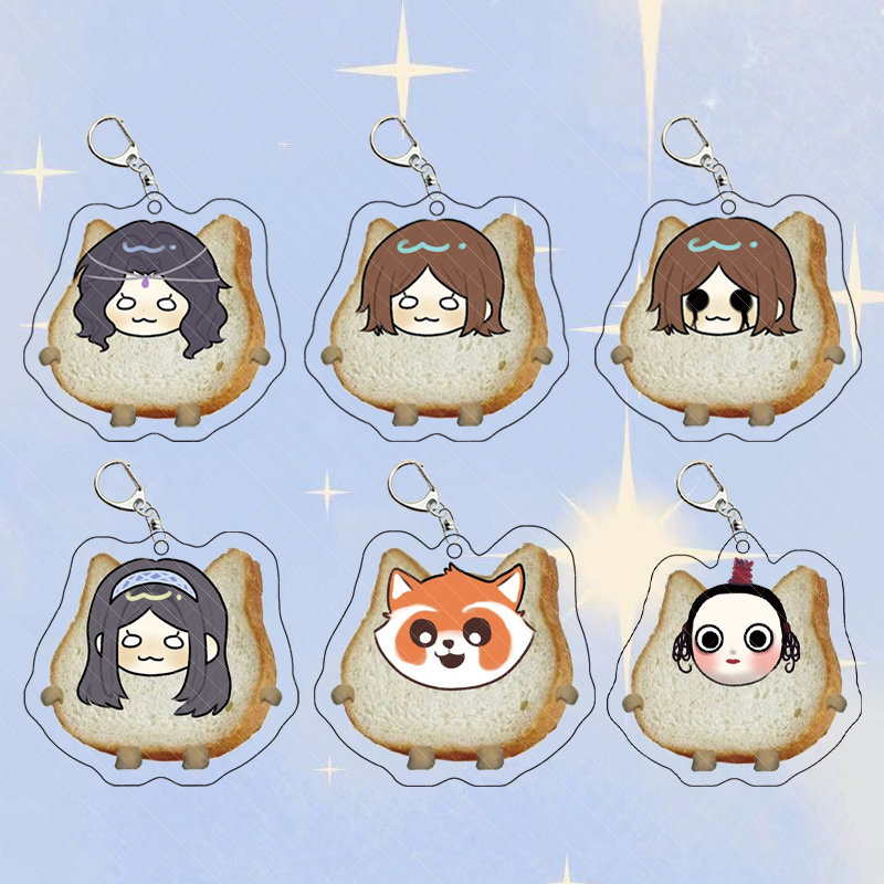 Supernatural Action Group Little Yellow Zero Alice Anian Peripheral Acrylic Phone Chain Student Backpack Pendant Accessories