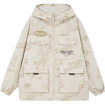 Jack Jones Jacket Mens Autumn New Workwear Jacket Loose Windbreaker Street Casual Trend Top Mens Clothing