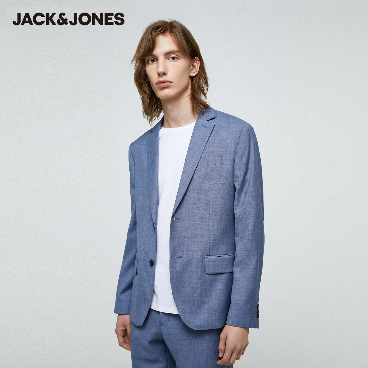 Cừu tóc Air Flat Collar Jack Jones Jack Jones Summer nam Áo liền quần Business Jacket