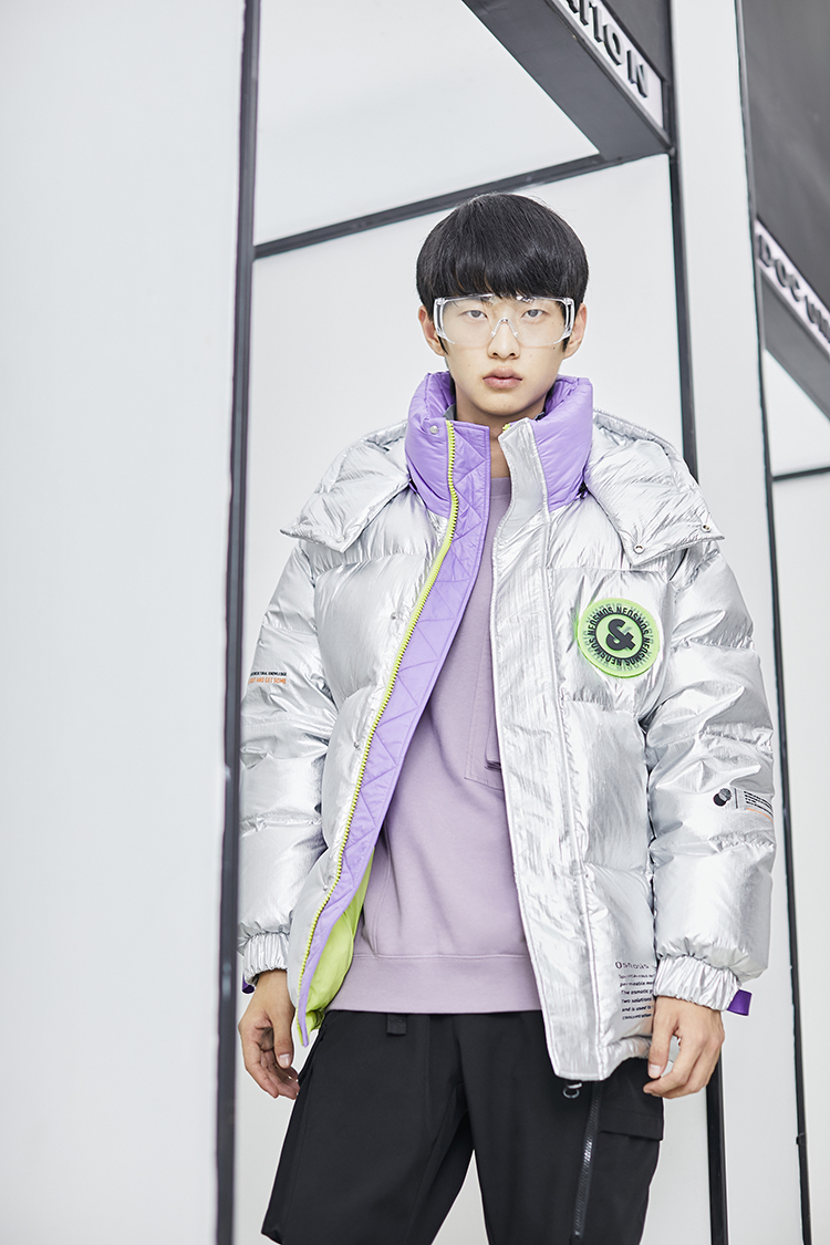 JackJones/杰克琼斯 田鸿杰同款 男士亮面工装款羽绒服 图5
