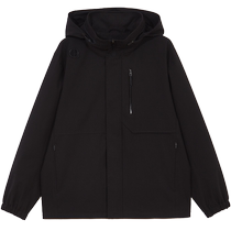 Jack Jones Autumn New Loose Comfortable Waterproof Elastic Reflective Letters Outdoor Solid Color Jacket Mens Clothing