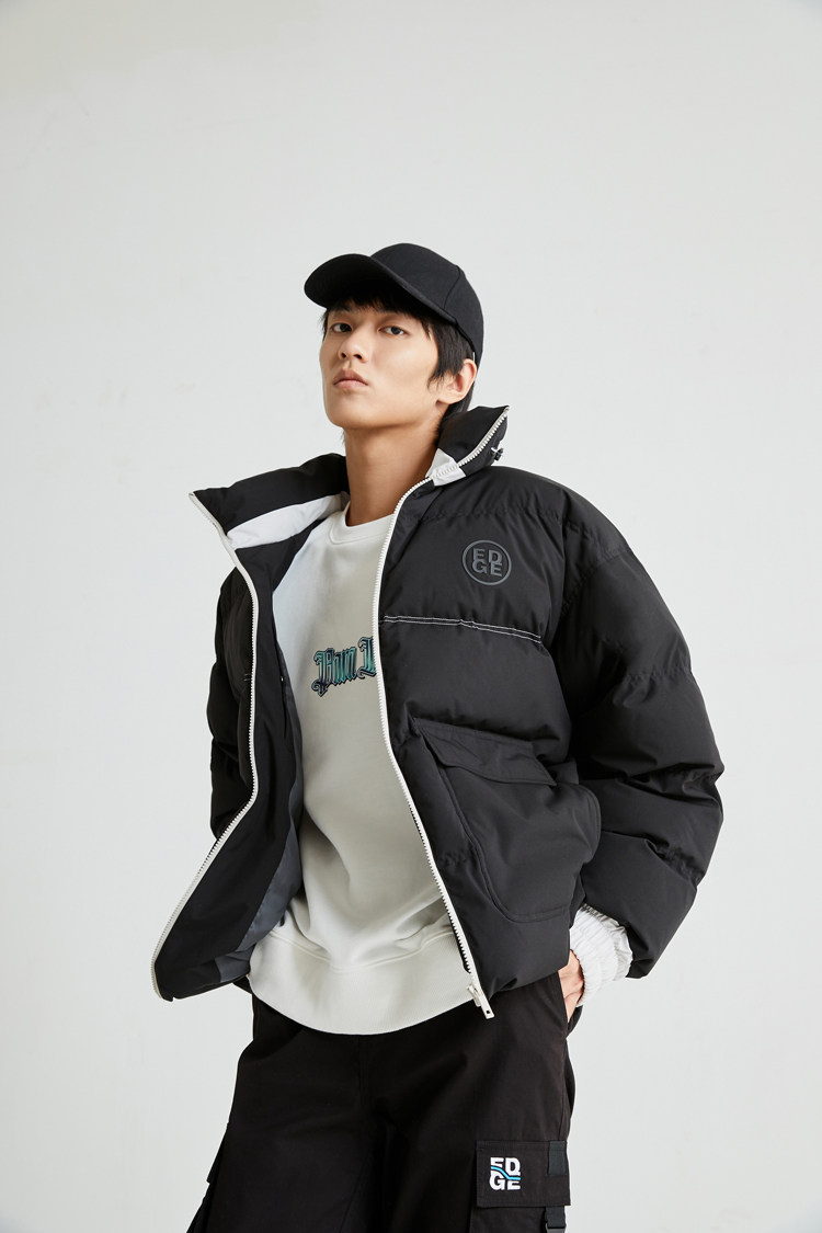 jackjones/杰克琼斯 邓伦同款 男士立领加厚羽绒服 90%含绒量 图4