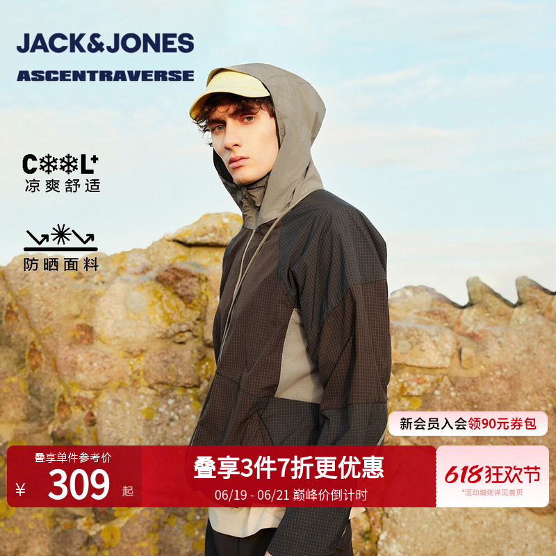 [Nordic Colorful] Jack & Jones Men's Spring/Summer Jacket Sun Protection Clothing Cool 2262Ul005