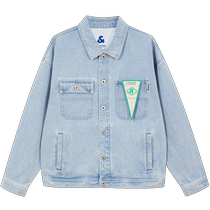 Jack Jones 24 new autumn style loose pointed collar comfortable simple letters daily versatile denim jacket mens clothing