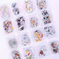 Cartoon hand account sticker bag Japanese hand account book and paper bag creative diary photo album DIY decoration small paste painting