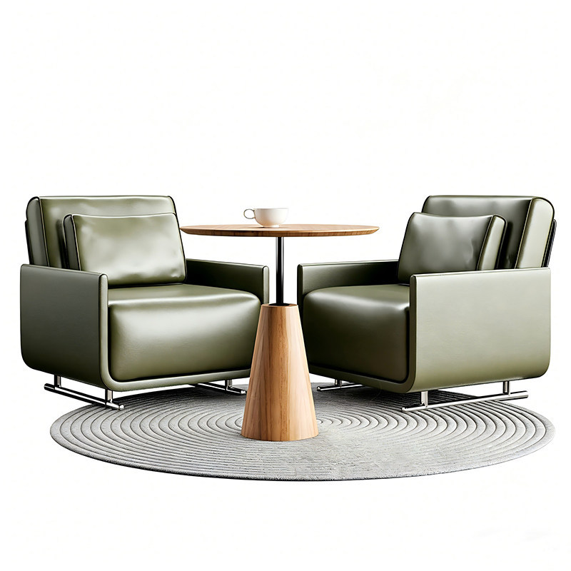 Sales Office Meeting Table and Chair Set, Rest Area, One Table and Two Chairs, New Chinese Style Solid Wood Sofa Chair Three-Piece Set, Leisure Chair Sales Office Meeting Table and Chair Set, Rest Area, One Table and Two Chairs, New Chinese Style Solid Wood Sofa Chair Three-Piece Set, Leisure Chair