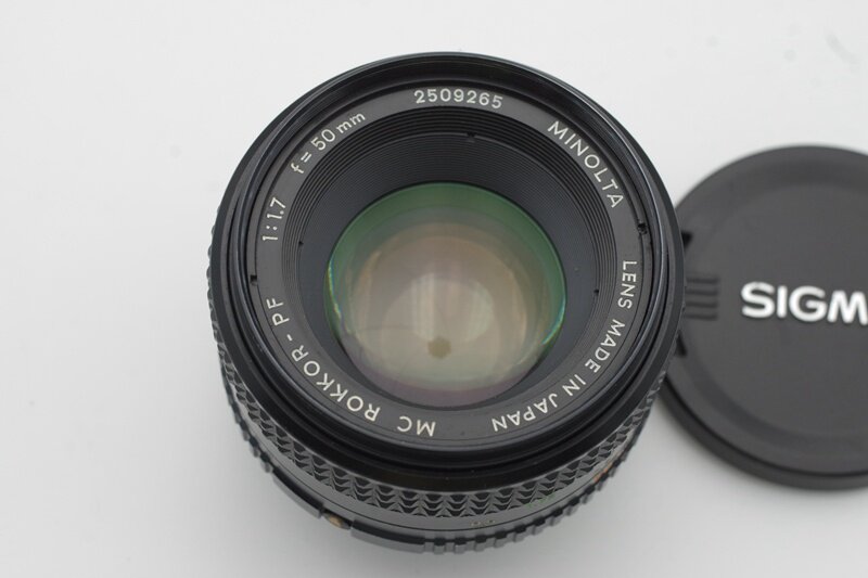 Minolta 50 1 7 MD port standard fixed-focus portrait lens manual crown walking automatic control equipment chair