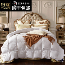 Silver Dreams Home Spinning Down Quilt 95 White Goose Down Winter Thickened Warm Quilt Core Single Double Spring Autumn Quilt Muted