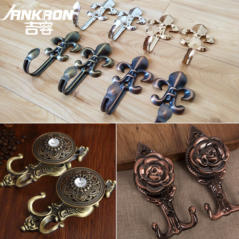 Wall hook wall hook hook European wall hook hanging curtain tie rope strap hook curtain accessories accessories