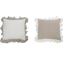 Pragmatism Export Order Day Department Minimalist Style Parquet LOTUS LEAF SIDE FULL LINEN PILLOW COVER BACK CUSHION COVER