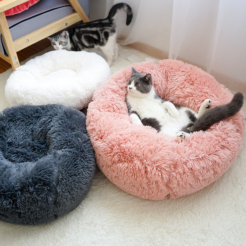 Glint thickened depth Sleep cat cohorts large size Long winter pet covets kitty nets red dog dens warm in winter