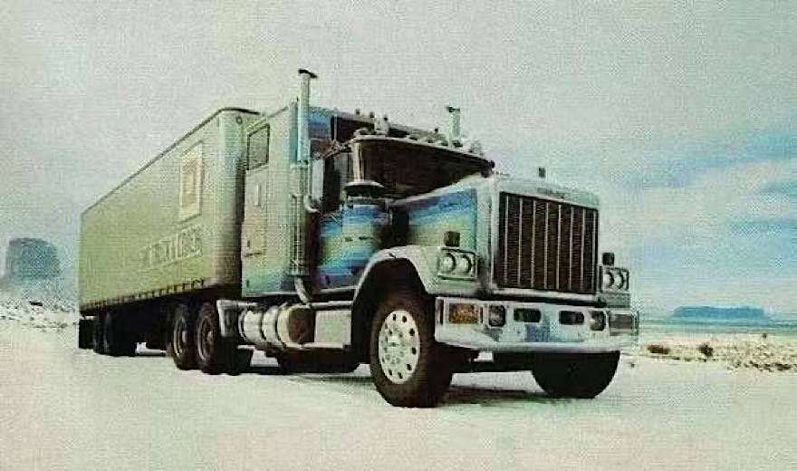 Miniature Camion GMC General 1980 1/43 IXO – Noir Zamak Boîte Fermée