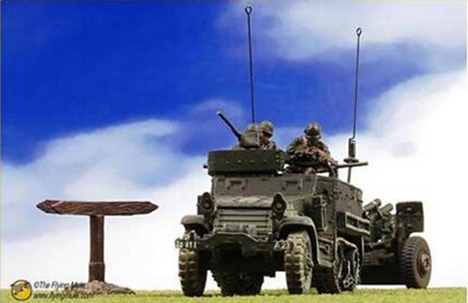 Special price FOV 85105 1:72 WWII US military M3A1 semi caterpillar armored personnel suit alloy-Taobao