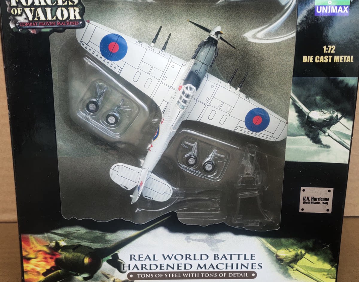 SF FOV 1 72 WWII RAF Hurricane fighter winter painting alloy finished model