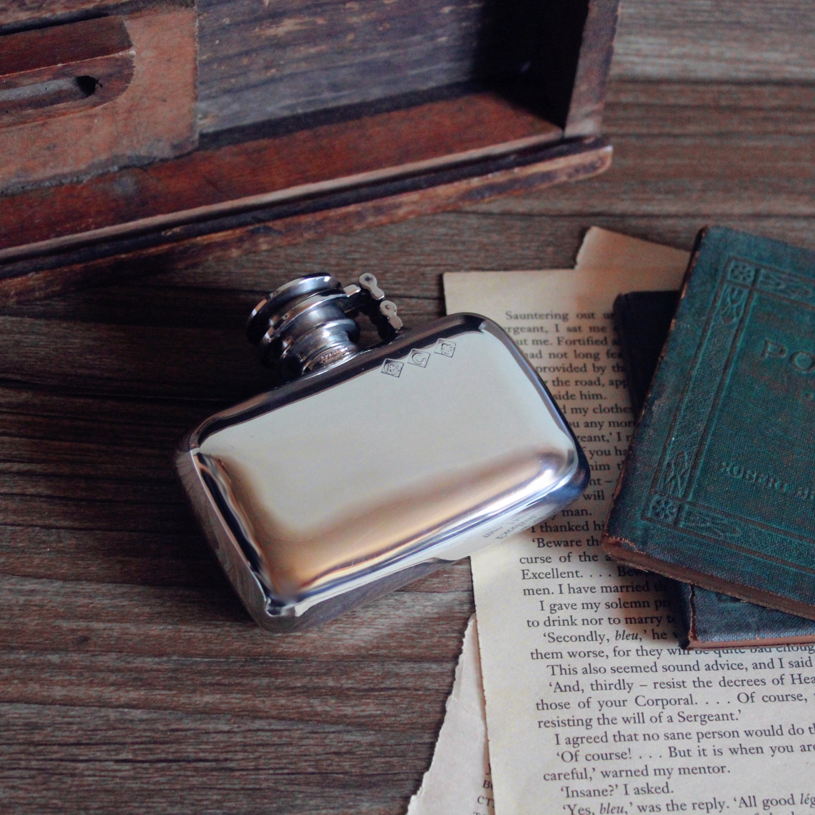 New product (Horizontal glossy)｜BUCK Buck jug exclusive at the moment British imported handmade tin 3 ounces