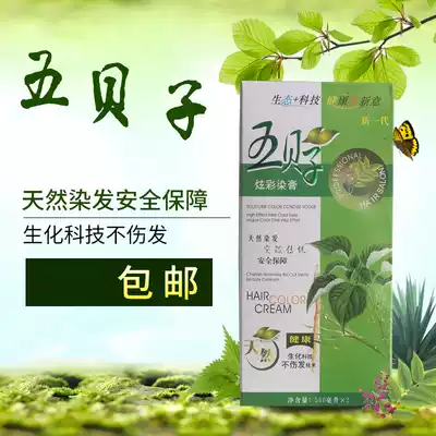 Yisha Mei Xuan five beezi tasteless colorful dyed color baking oil natural hair cream cover white hair brown Black chestnut brown