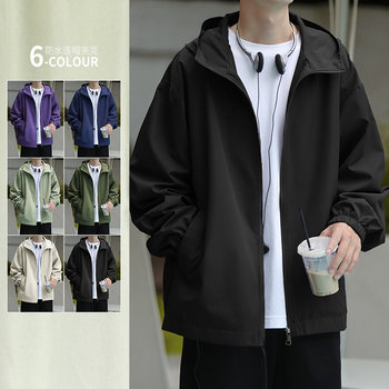 Men's Jacket for Spring, Autumn, and Winter 2025 New American Style Trendy Brand Sports Casual Jacket for Men
