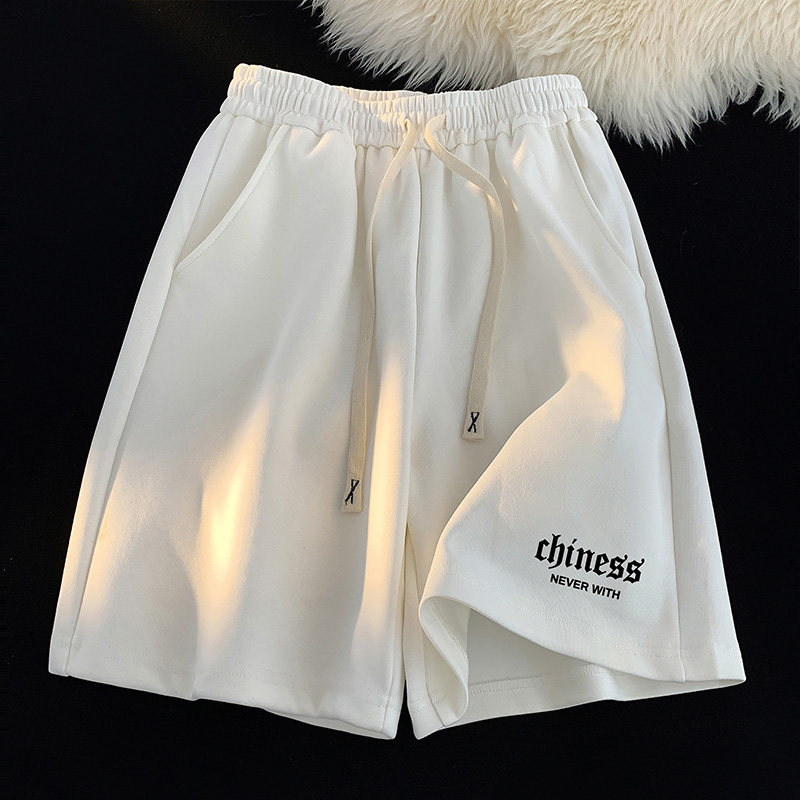 Шорты мужские летние тонкие с разрезом, новинка 2025 года, верхняя одежда бренда tide, свободные баскетбольные спортивные брюки для бега, повседневные брюки с пятью точками