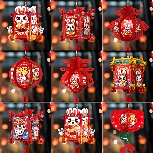 Фонарь ручной работы, декор, 2023, год кролика, «сделай сам»