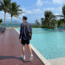 JY Lightly Wear Casual Shirt Men's Summer Korean Long Sleeve Loose Thin Premium Tencel Sunscreen Shirt