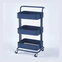 Трехслойный, королевского синего цвета, с ручкой [2 тормозных колеса], двойное винтовое крепление.