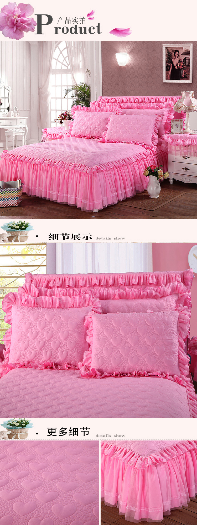 Châu Âu công chúa gió ren giường bông váy bedspread Simmons 1,5 trượt nắp bảo vệ bụi 1.8m - Váy Petti ga giường viền ren