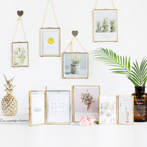 Nordic minimalist creative modern metal glass photo frame clip home room decoration Table 67 inch