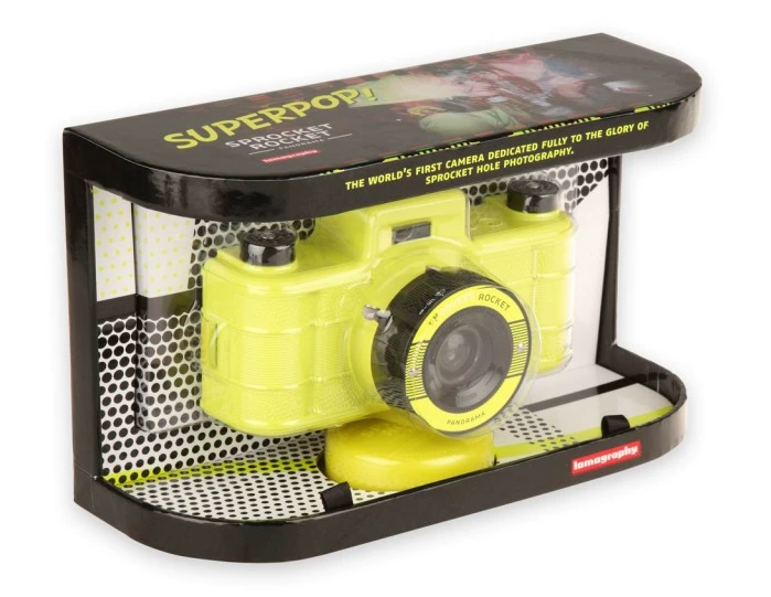 Máy ảnh toàn cảnh Lomo Máy ảnh toàn thân răng cưa Sprocket Rocket White!