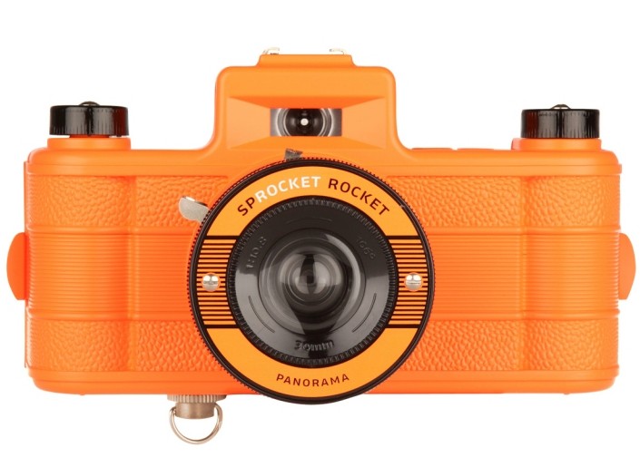 Máy ảnh Lomo Vintage Wide Răng Máy ảnh toàn cảnh Sprocket Rocket Dark Blue!