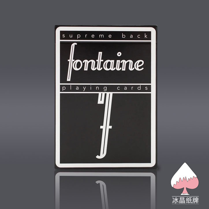 (Ice Crystal Cards) Fontaine Black Black Fontaine Card Collection Nectar Playing Cards