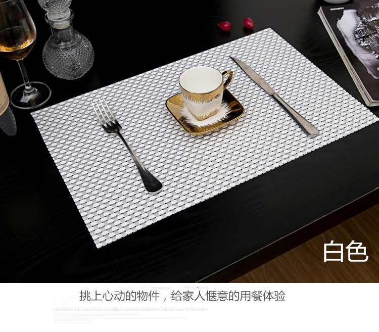 Bắc âu placemat pad pad Nhật Bản bảng mat nước Mỹ cách nhiệt pad hộ gia đình cup mat hình chữ nhật bộ đồ ăn mat