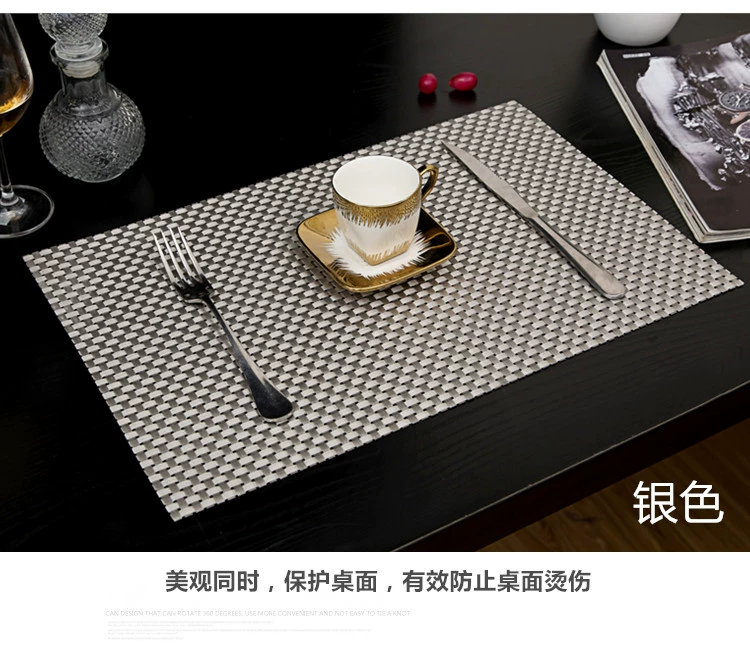 Bắc âu placemat pad pad Nhật Bản bảng mat nước Mỹ cách nhiệt pad hộ gia đình cup mat hình chữ nhật bộ đồ ăn mat