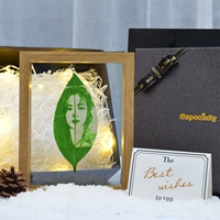 Резной защитный амулет, фоторамка, подарочная коробка