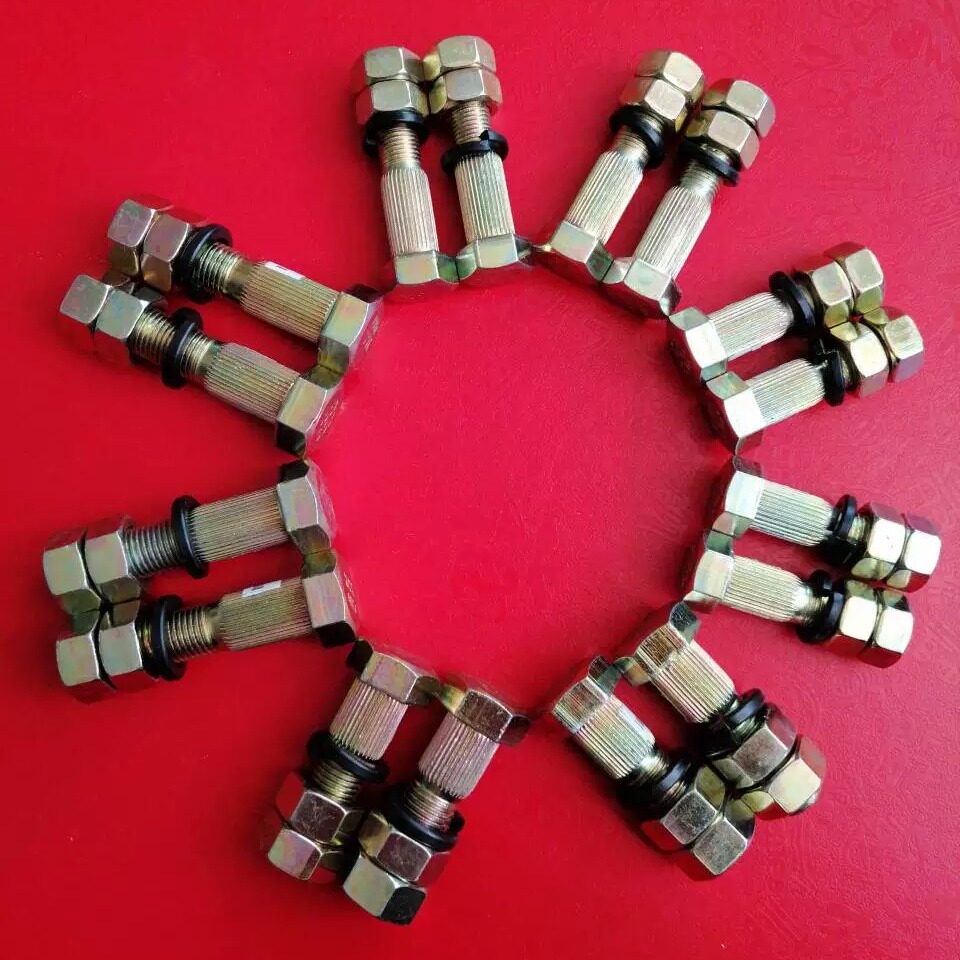 EQ140 steel plate lifting ear bracket screw rivet screw M13x57 M13x67 double cap high-strength anti-break bolt