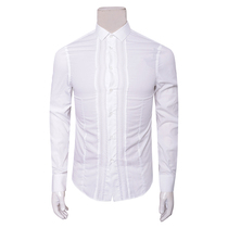 Special 428-spring and autumn mens casual long-sleeved shirt white cotton