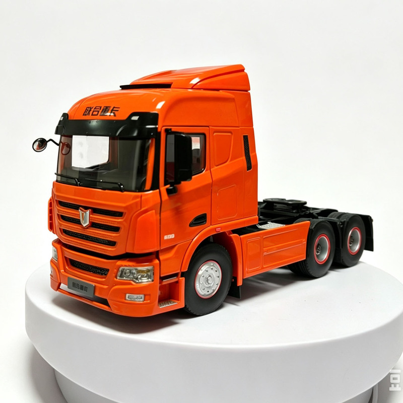 Original 1:24 Chery Commercial Vehicle United Heavy Truck U+ Tractor Model United Tractor Alloy Truck Model