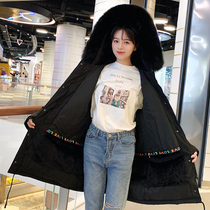 Anti-season 2020 New Tide down cotton clothes female Korean version of long cotton-padded jacket student bread clothing Parker thick coat