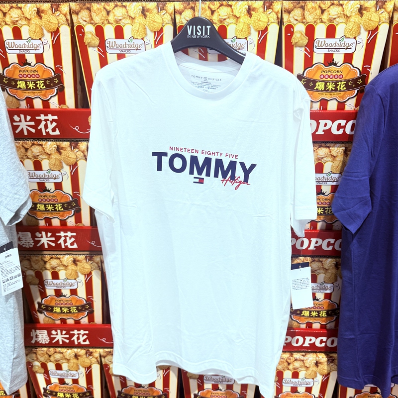 Suzhou Kaishi Agent Tommy Hilfiger Men's Pure Cotton Crew Neck T-Shirt Summer Comfortable Short Sleeve T-Shirt