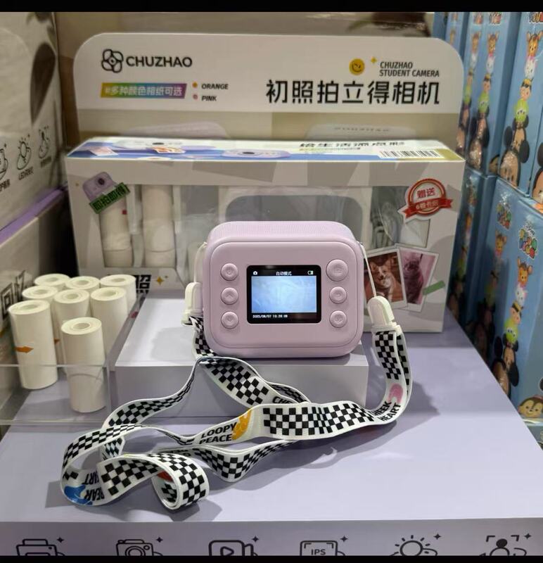 Sam's Instant Camera Baby Gift Can Take Photos and Videos, Automatically Prints Photos, Birthday Toy for Girls