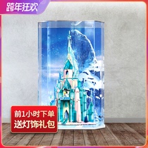 Acrylic dust box for LEGO 43197 ice and snow castle display model toy transparent