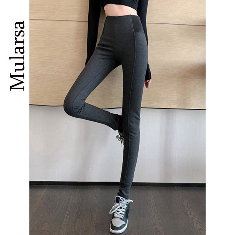 Gush high waist casual pants woman 2021 autumn winter new body slim buttocks outside wearing small footed bottom pencil pants