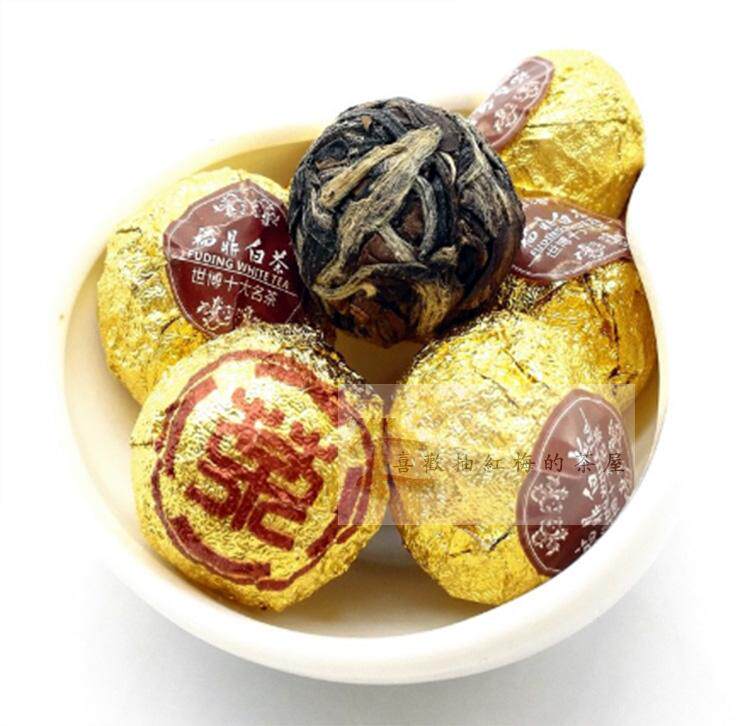 Fujian Fuding White Tea Panxi Town Original Tea Dragon Ball Tea 2014 Sun Tan Aged Longevity Eyebrow Tea 210g