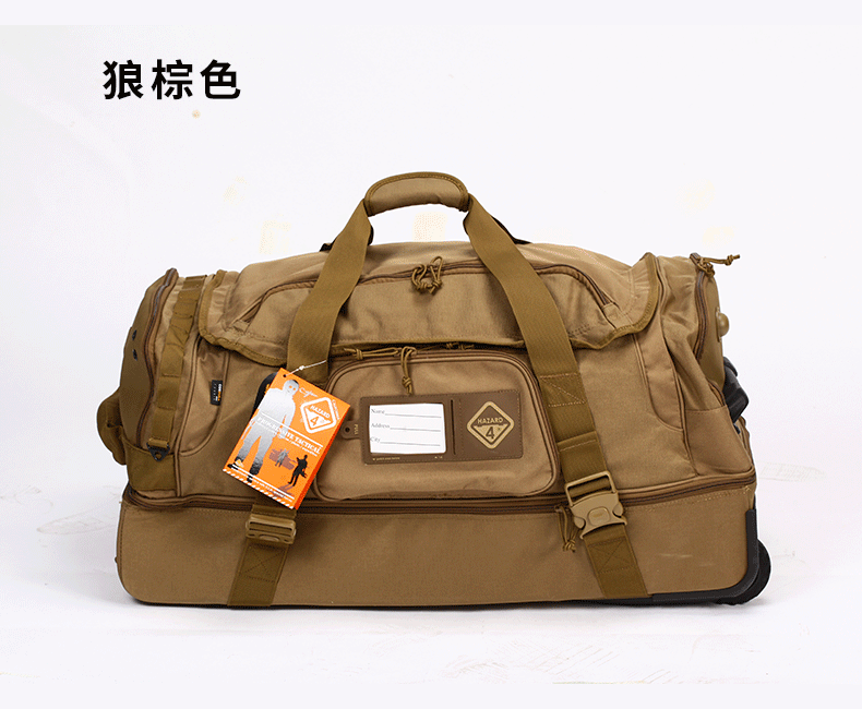 Hazard4 du lịch ngoài trời vali đặt công suất lớn hành lý xách tay đăng ký vali túi du lịch xách tay khủng hoảng 4 túi kéo du lịch