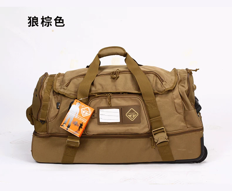 Hazard4 du lịch ngoài trời vali đặt công suất lớn hành lý xách tay đăng ký vali túi du lịch xách tay khủng hoảng 4 vali kéo vải