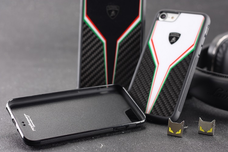 Automobili Lamborghini SC-D2 Carbon Fiber for Apple iPhone 8 Plus/7 Plus/8/7