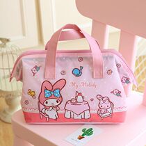Cute Cartoon Beauty Leti Hand Lunchbox Meal Kits Oxford Cloth Students Handbag LUNCH BOX Insulated Bag